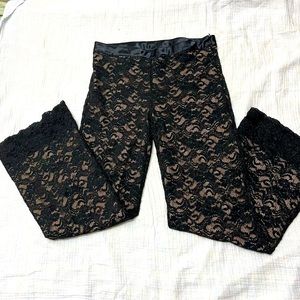 Express black lace pants